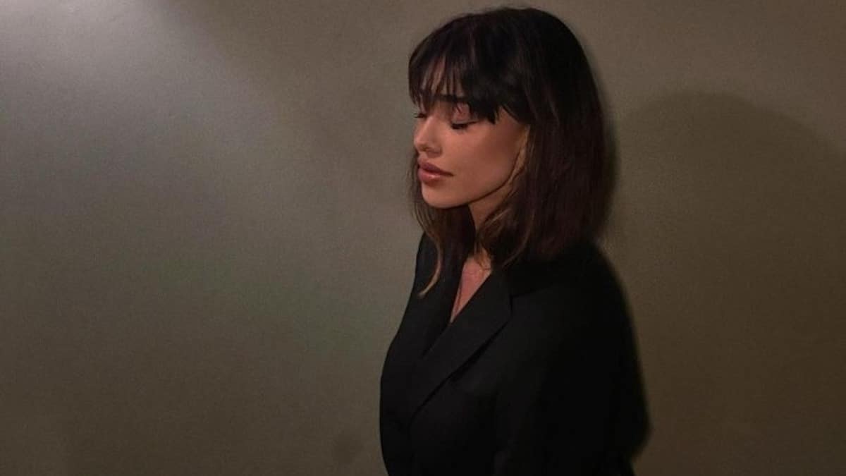 belen rodriguez nuovo look capelli chignon