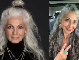 Capelli grigi e lunghi donne over 60 e 70: le fate dell'estate 2022