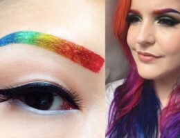 Sopracciglia arcobaleno, una moda che si diffonde tra i giovani