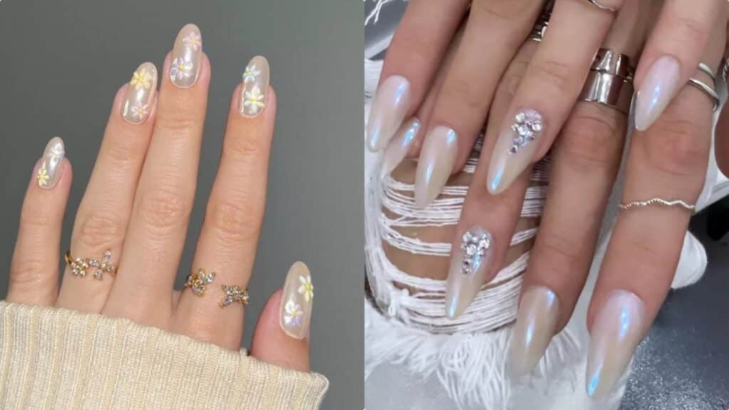 Unghie alla vaniglia cromate: il tocco dolce ai trend manicure