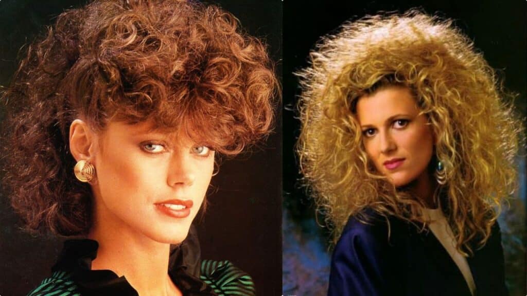 Disco curls are on trend: hairstyle from the 80s 