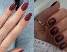 Unghie cherry moka: il colore che fa impazzire le mani invernali