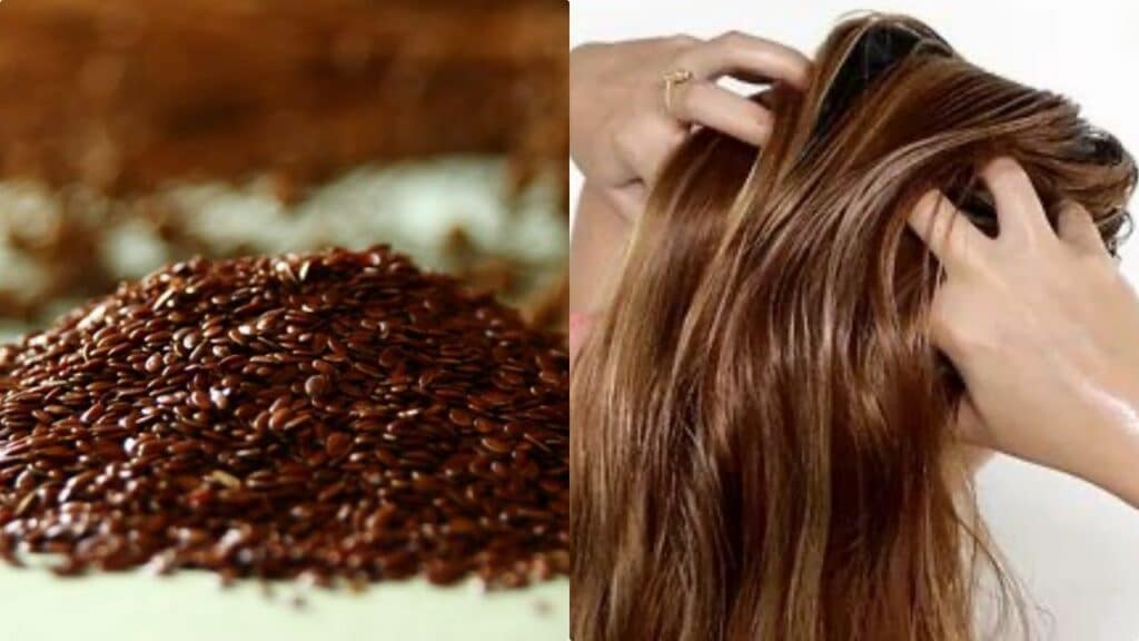 Maschera ai semi di lino contro i capelli spenti e ossidati