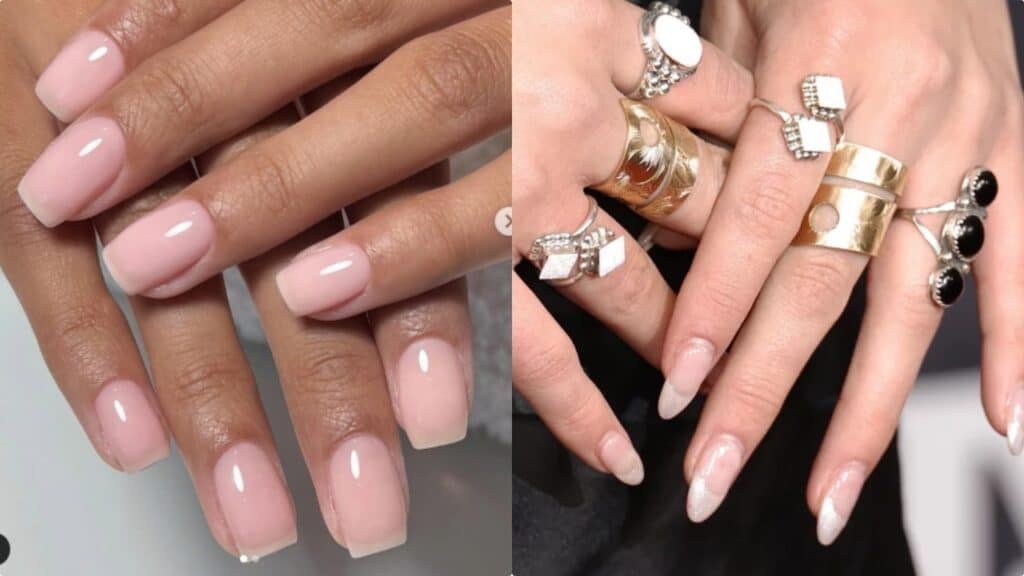 La french manicure nude è elegante e semplice allo stesso tempo