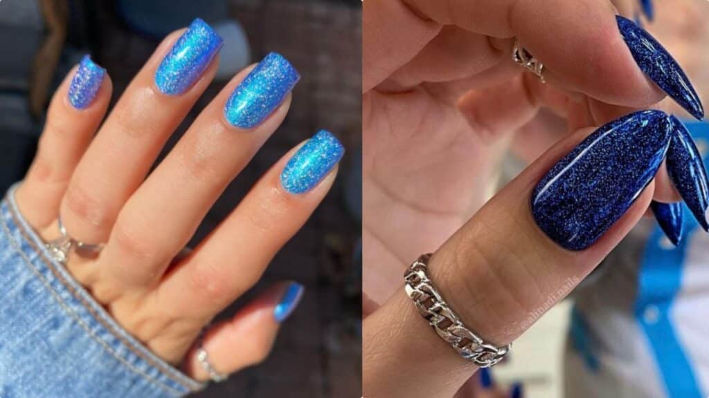 Blu glitter