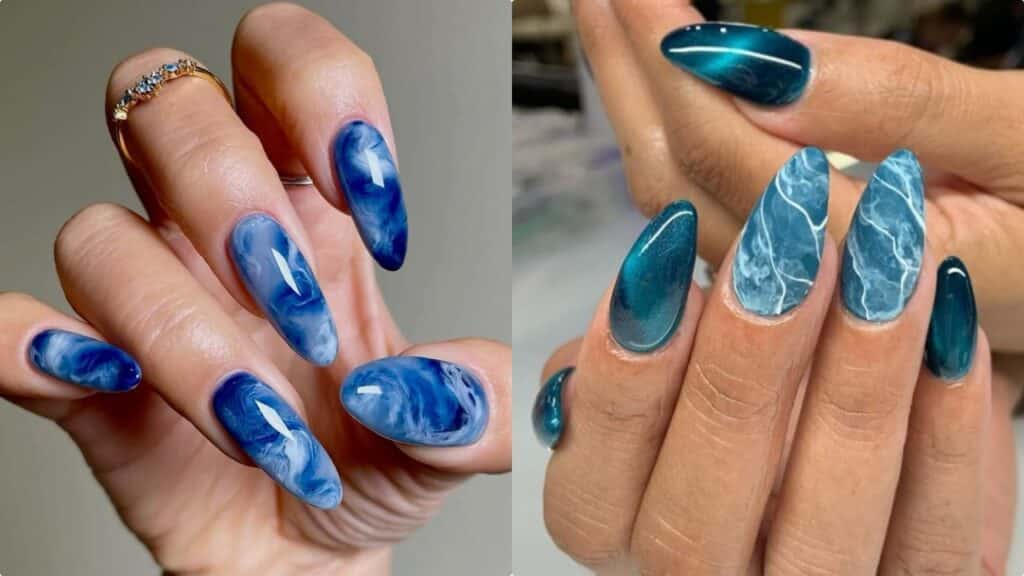Unghie blu, 20 belle idee per questa primavera