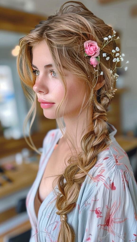trecce capelli decorate