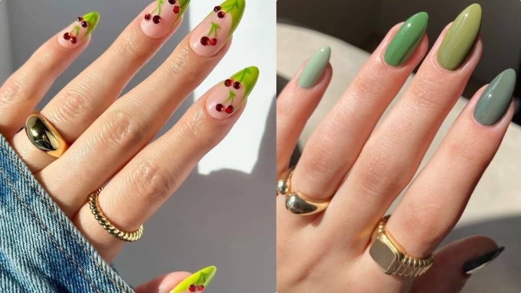 Smalto verde, il protagonista delle tendenze Taurus Nails