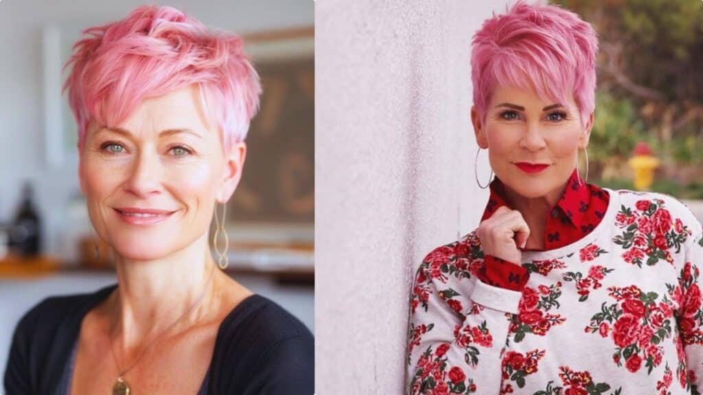 Signore con i capelli colorati: spopola il rosa Big Babol