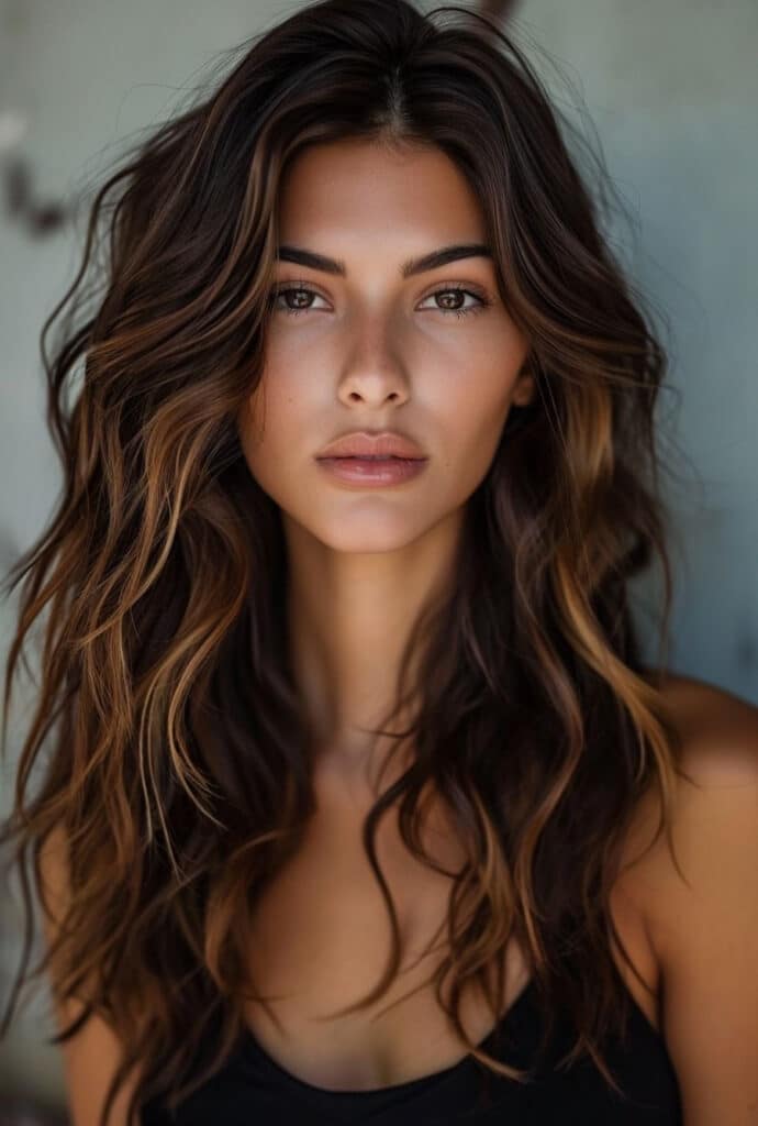 sun kissed brunette