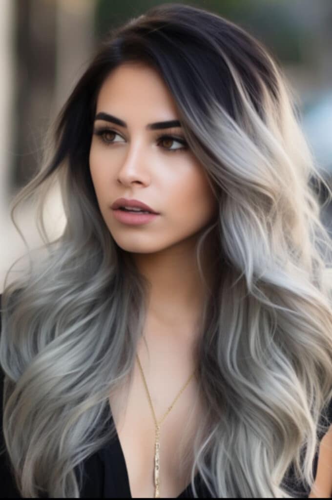 capelli grigi e neri