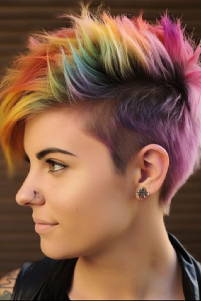 rainbow undercut