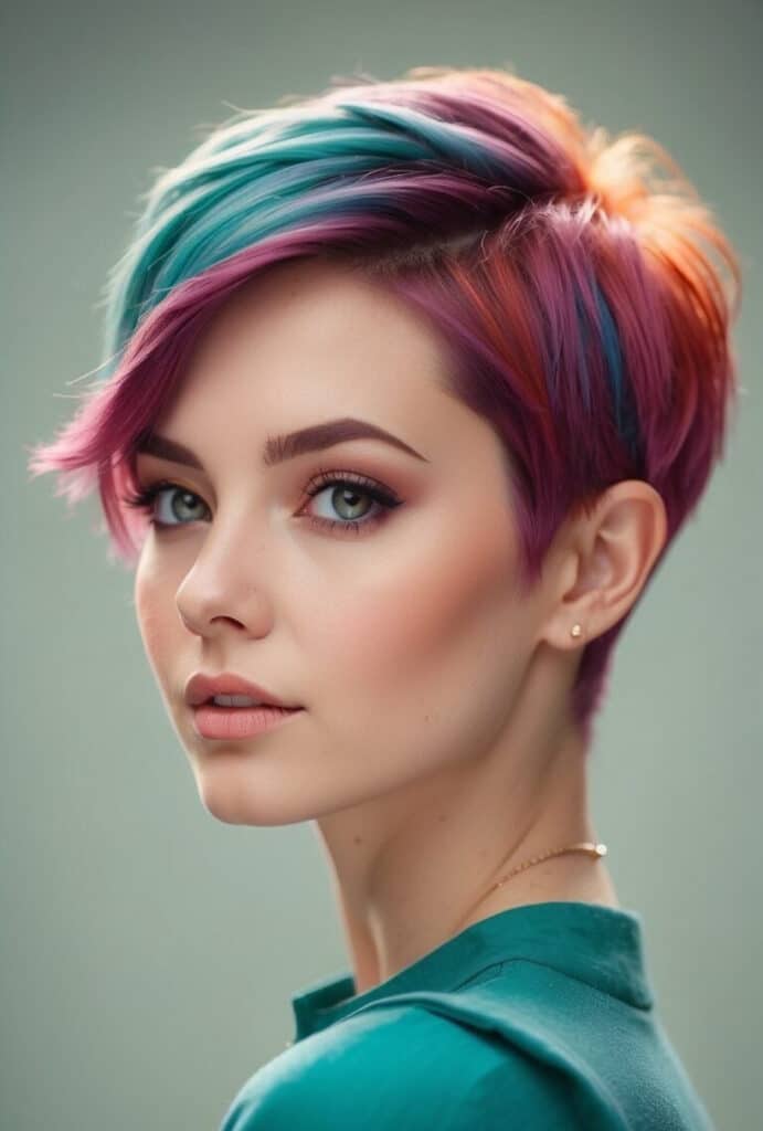 rainbow undercut
