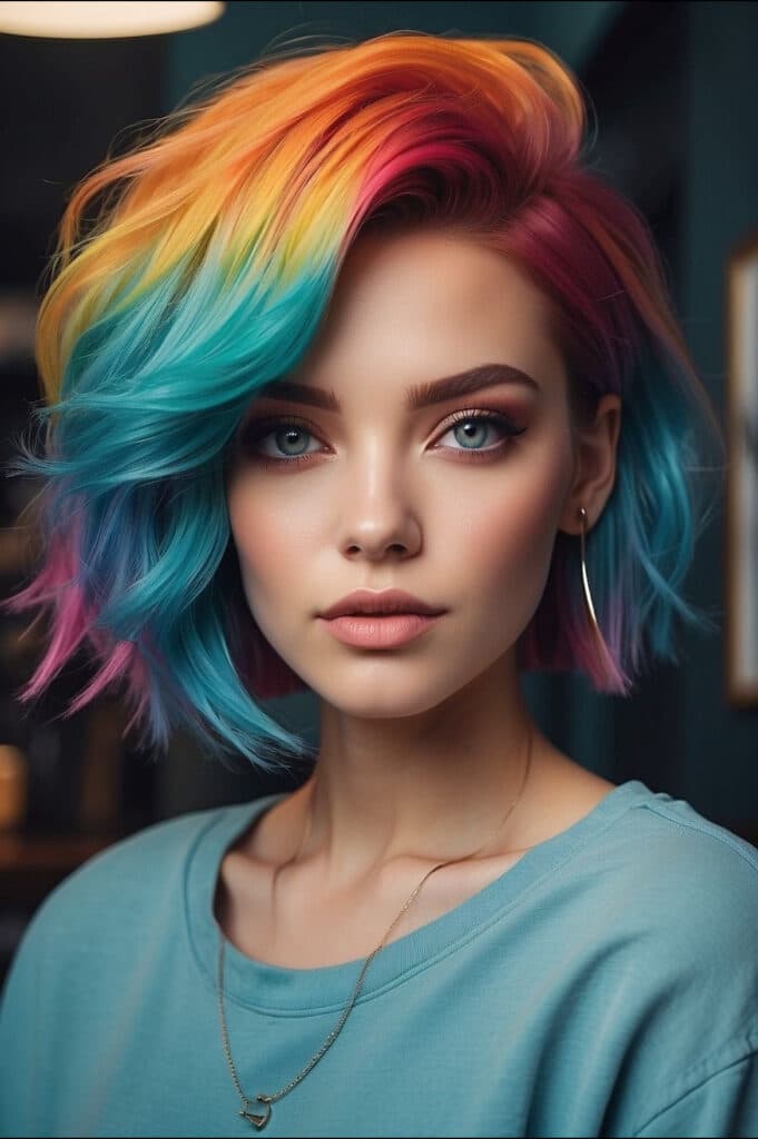 rainbow undercut