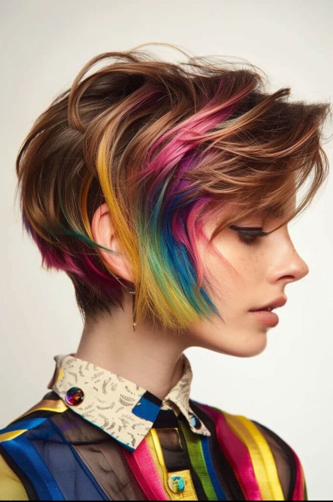 rainbow undercut