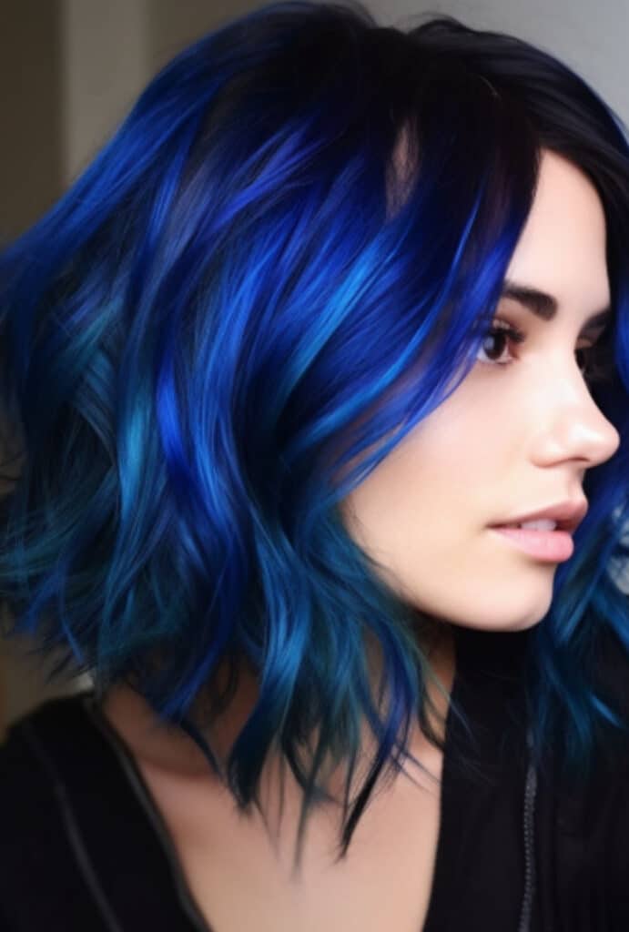 Electric cobalt blue