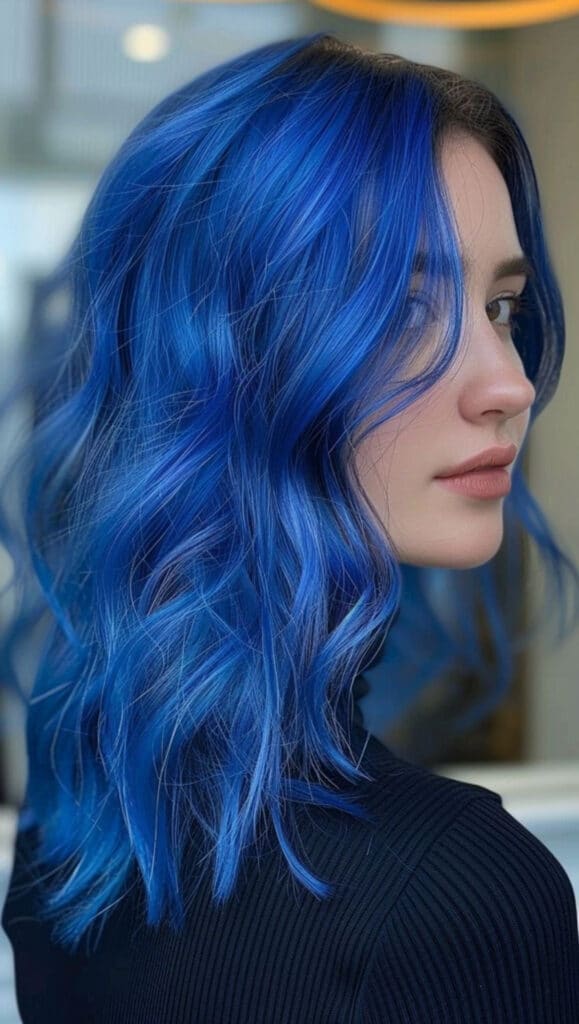 Electric cobalt blue