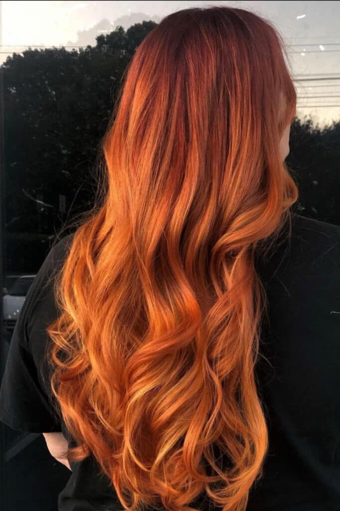 Sunset copper glam