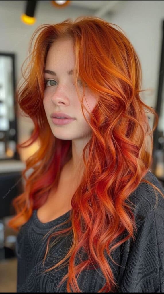 Sunset copper glam