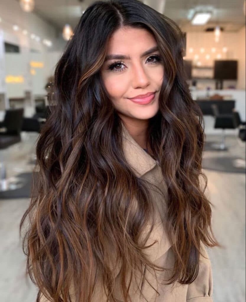 Dark crimison balayage