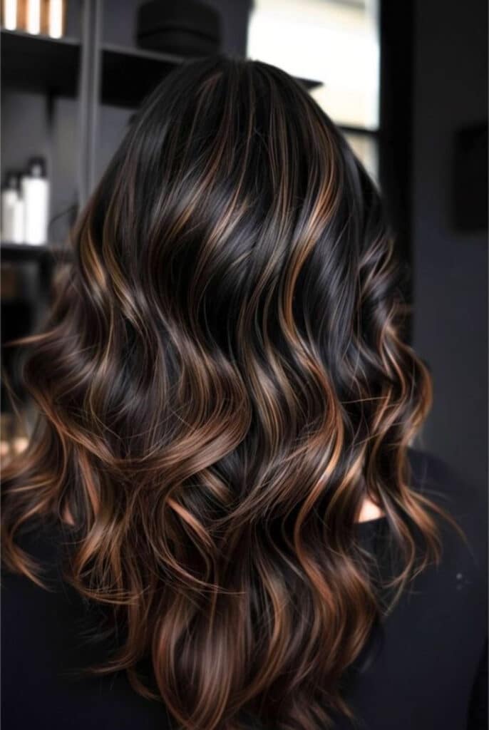 Dark crimison balayage
