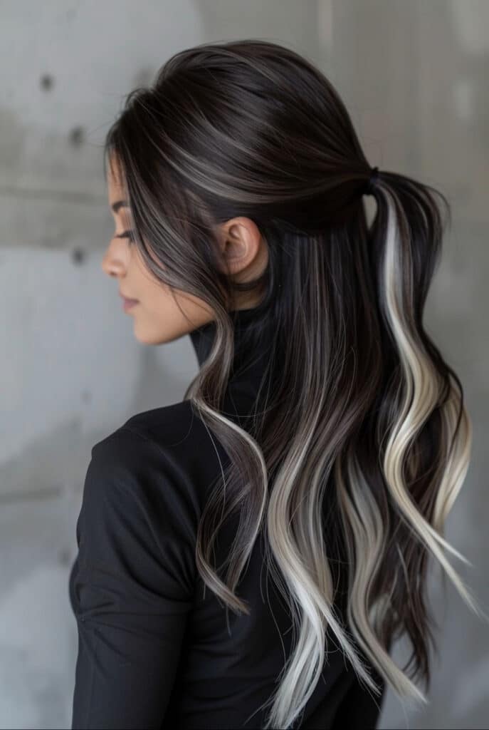 Black and white money piece