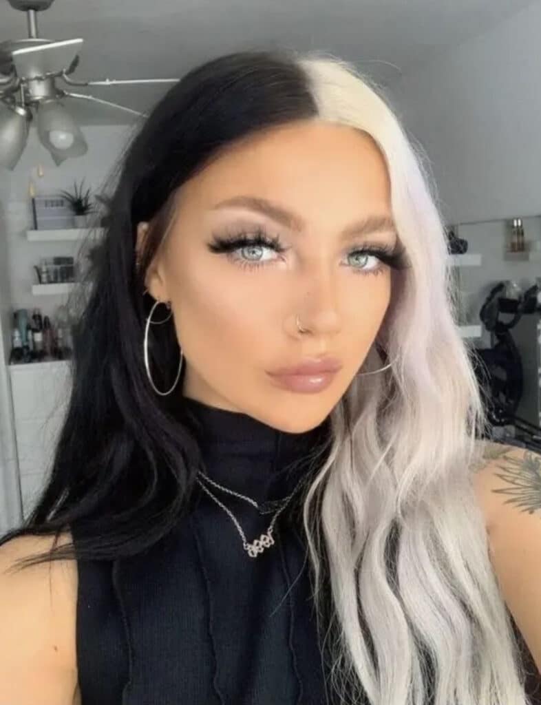 Black and white money piece