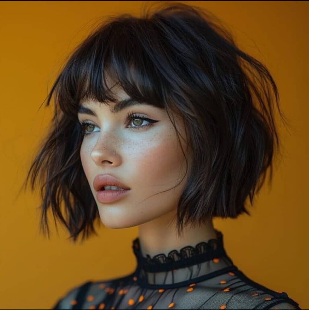 Bob cut with bangs