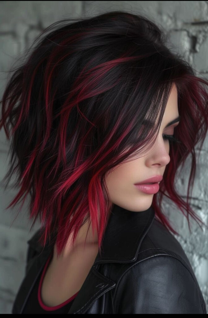 capelli neri e rossi 