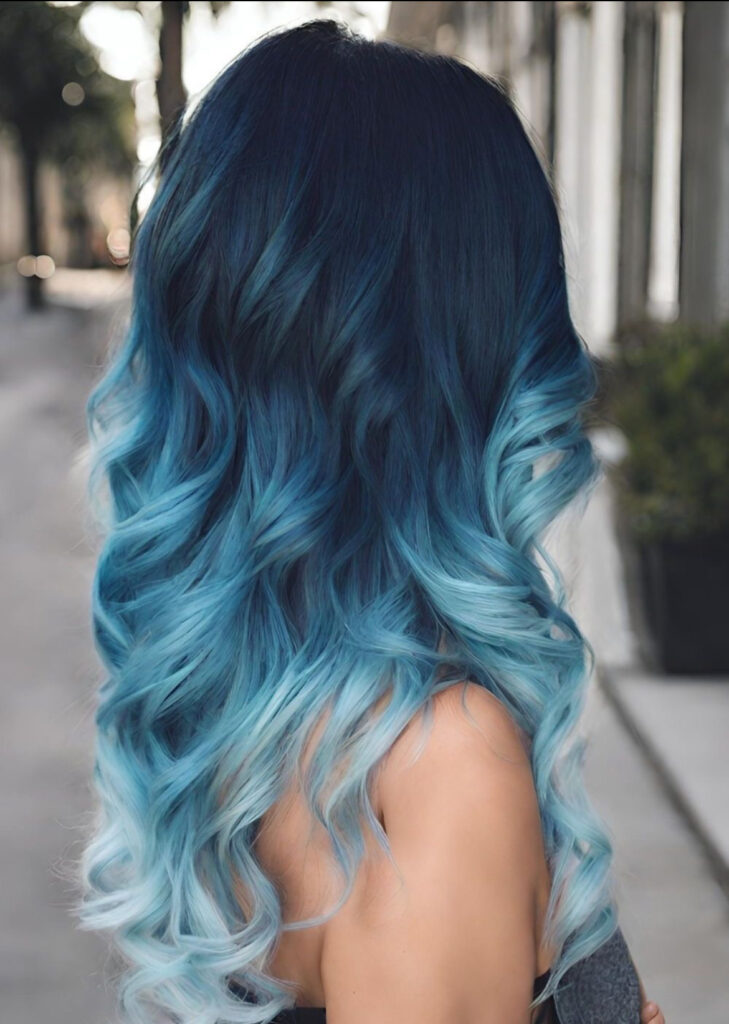 indigo bronde hair