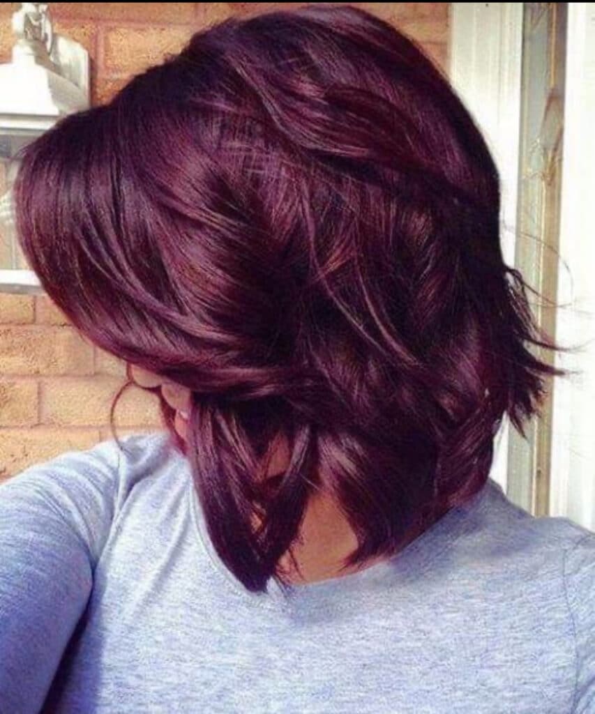 capelli prugna e bordeaux