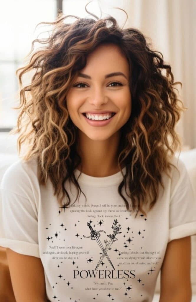 curly long bob
