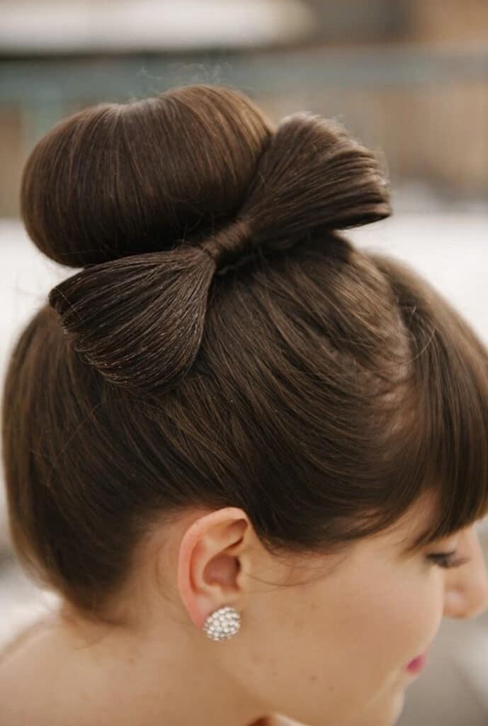 chignon a fiocco