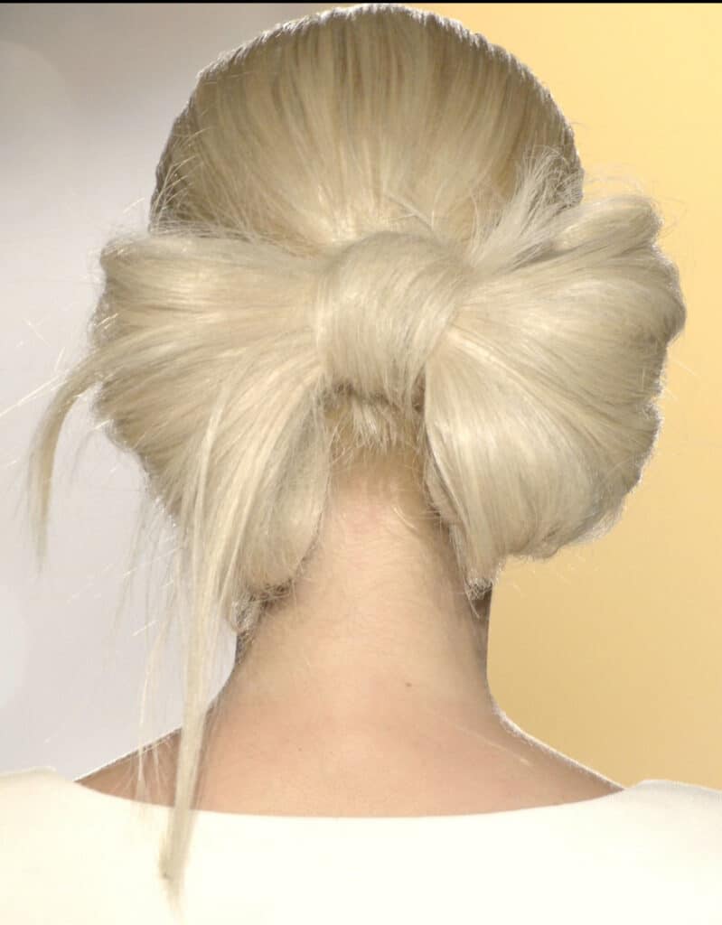 chignon a fiocco
