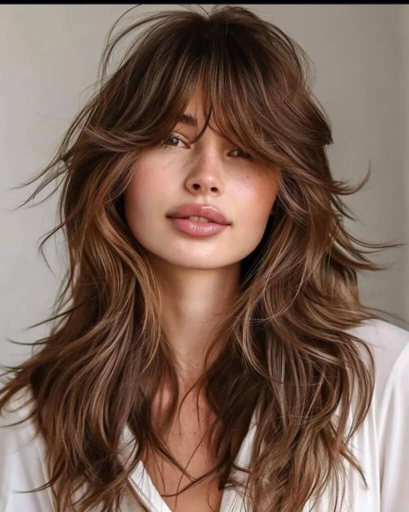 frangia scalata lunga