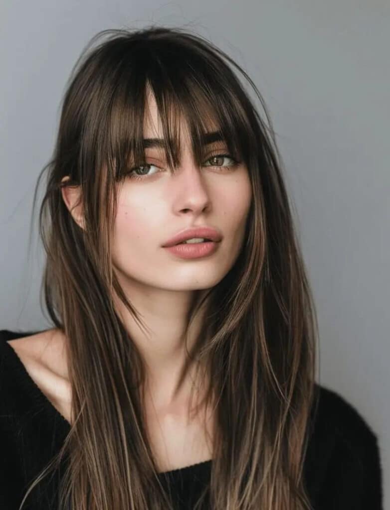 frangia scalata lunga