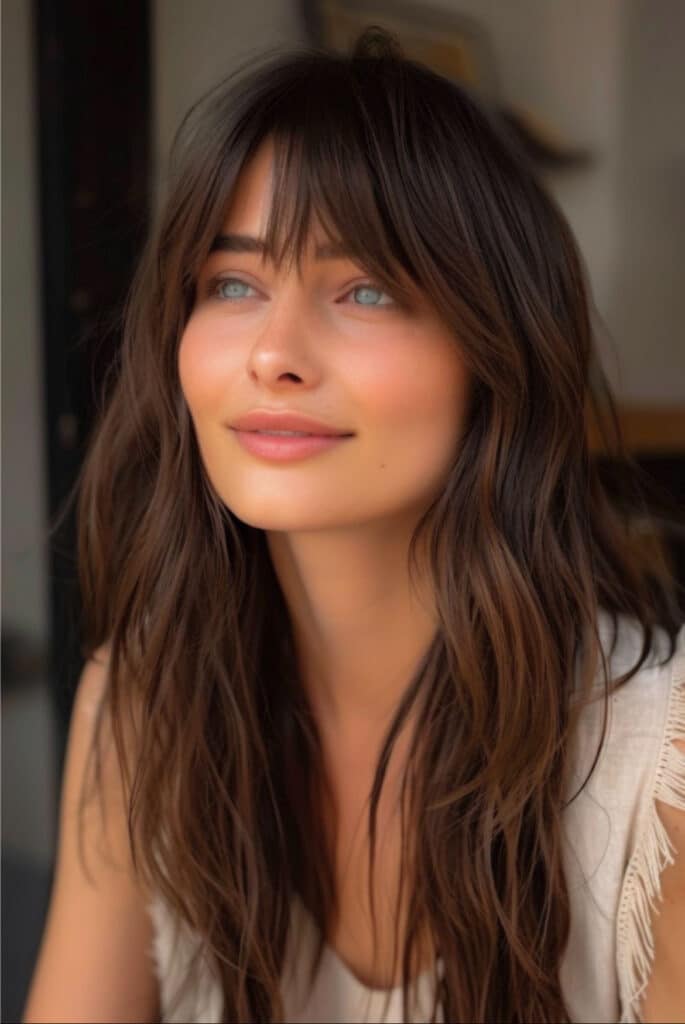 frangia scalata lunga 