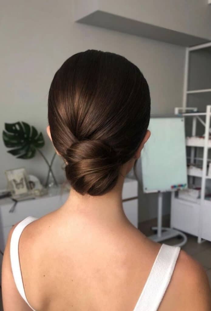 sleek bun