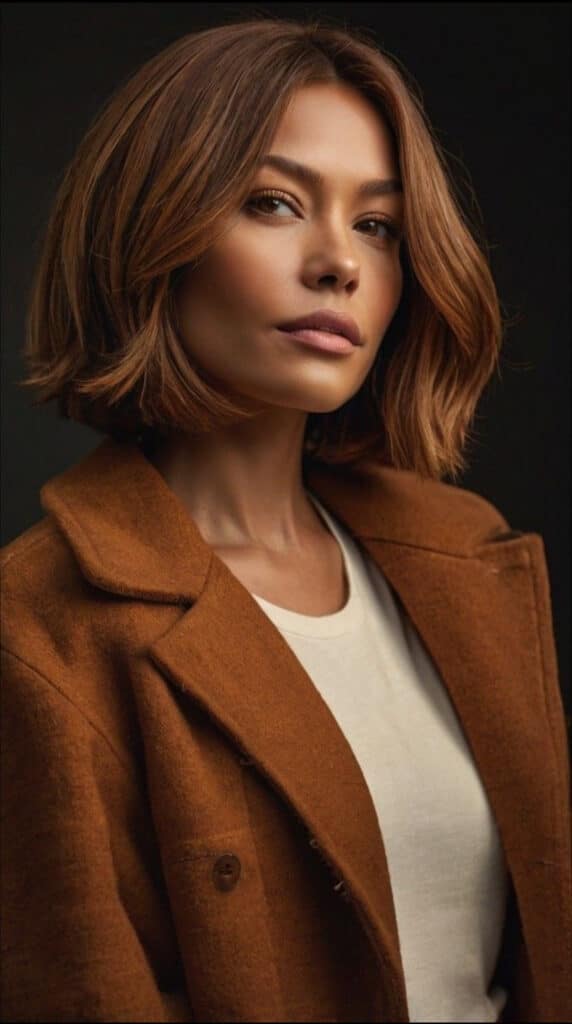 bob con degradé caramello