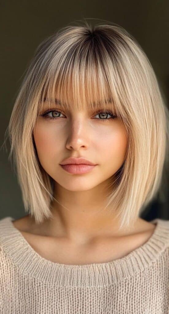 Caschetto classico con frangia 