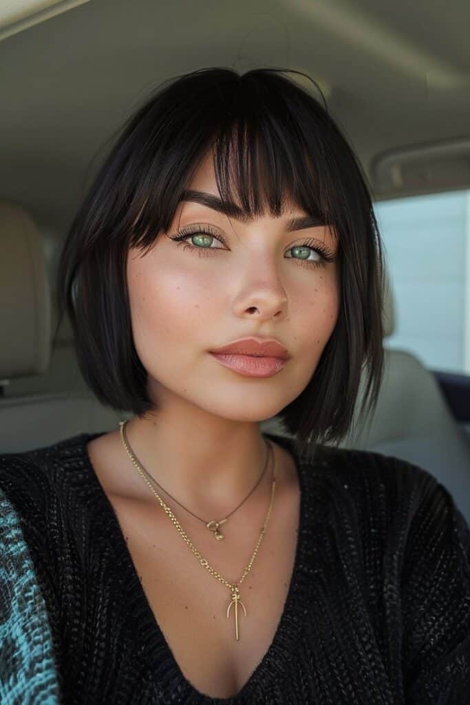 Caschetto classico con frangia 