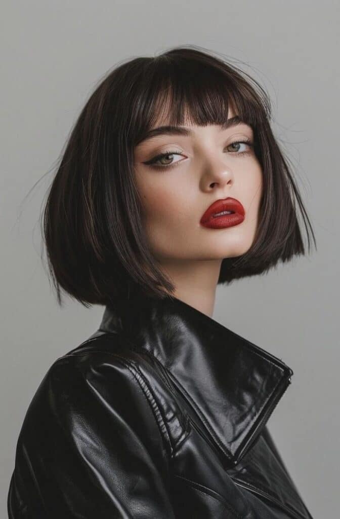 Caschetto classico con frangia 