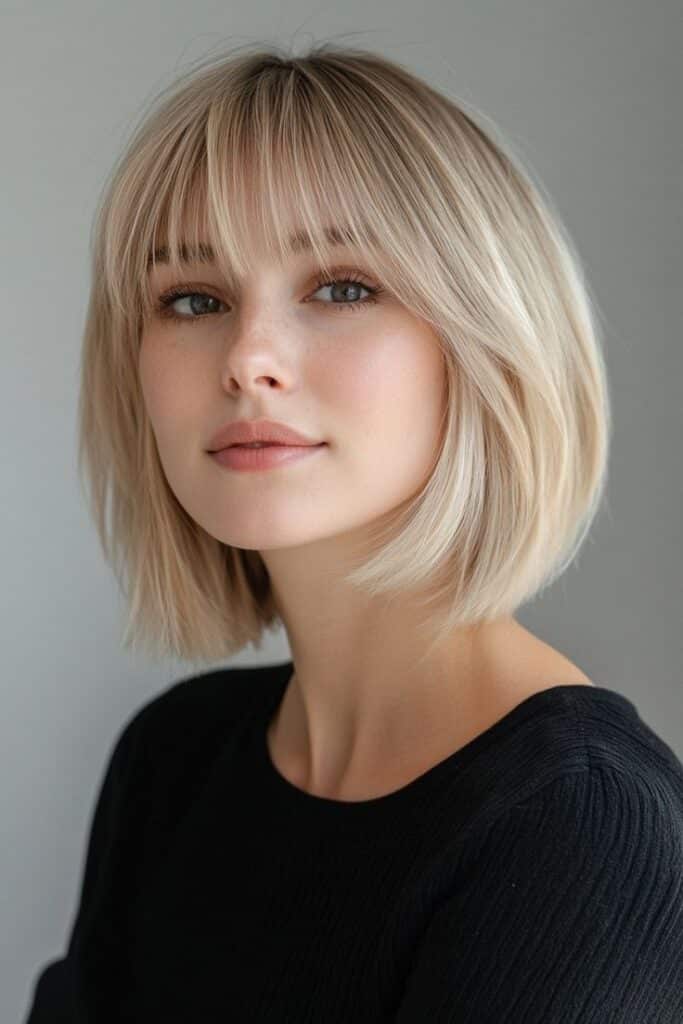 Caschetto classico con frangia 