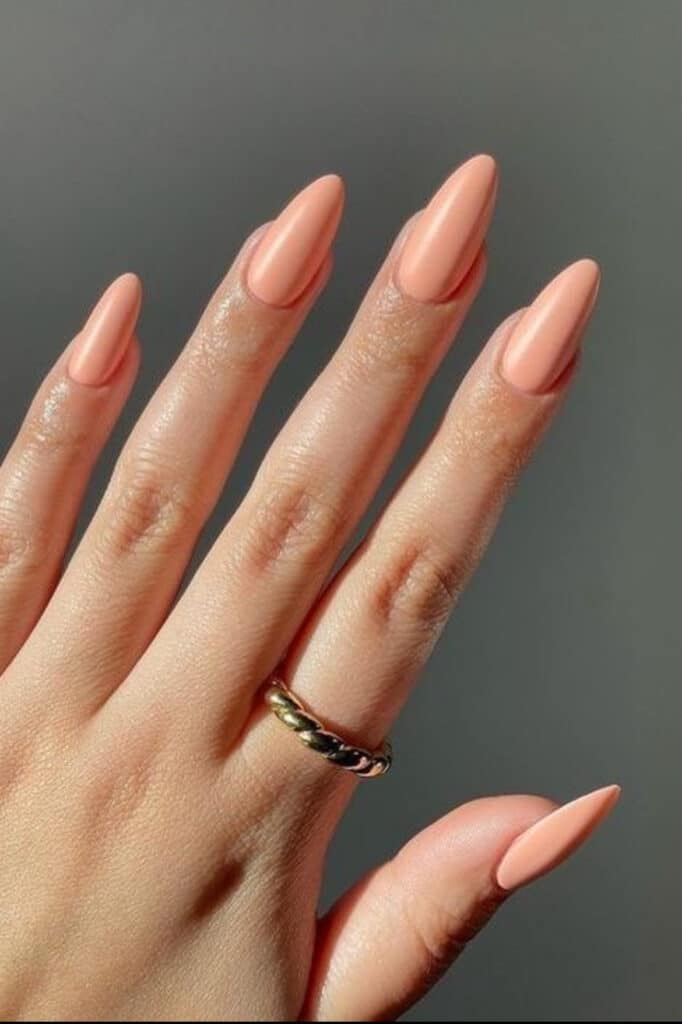 peach fuzz nails 