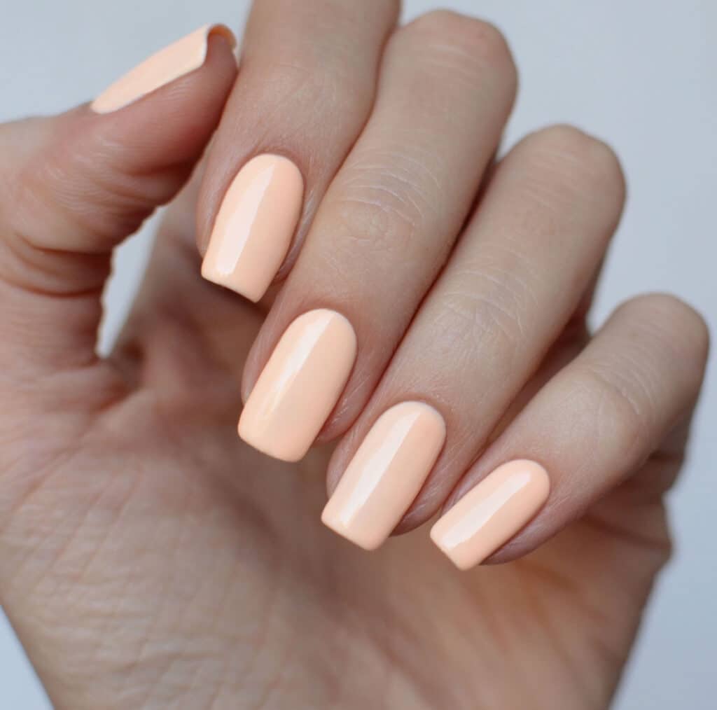 peach fuzz nails 