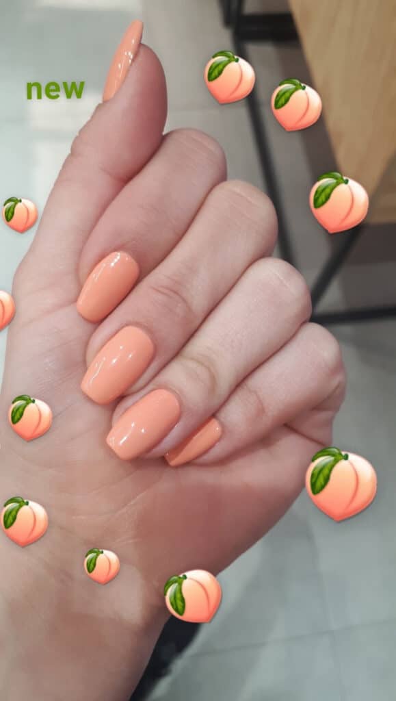peach fuzz nails 