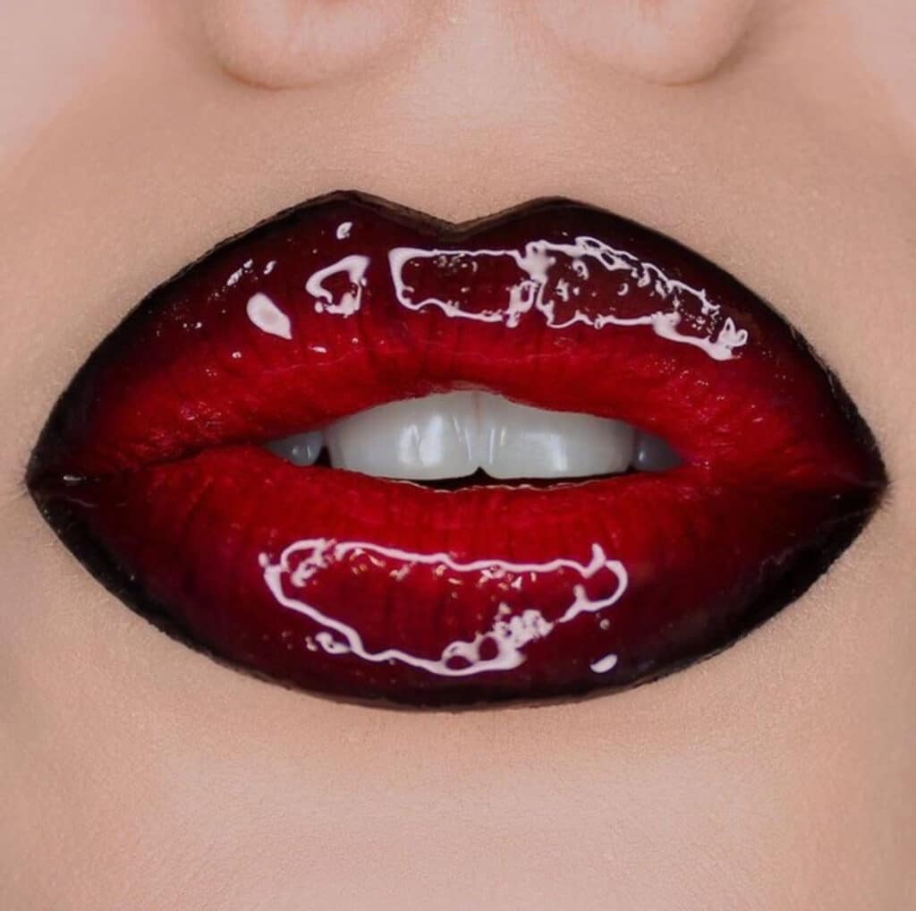 ombré lips