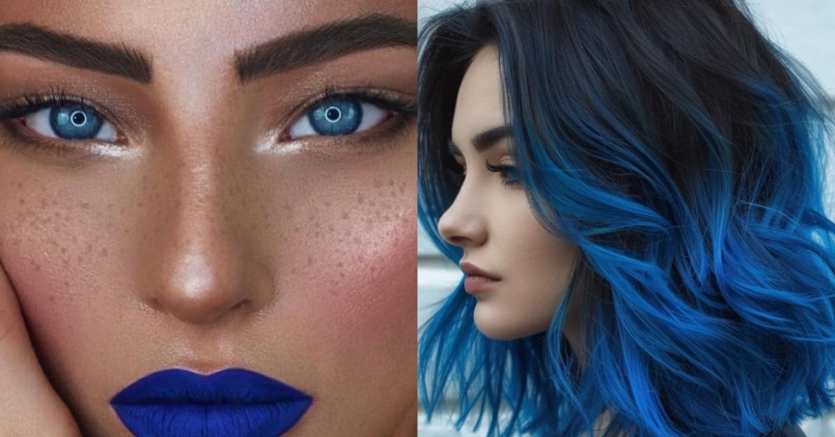 Blu elettrico: capelli, unghie e look, si tingono di questo colore