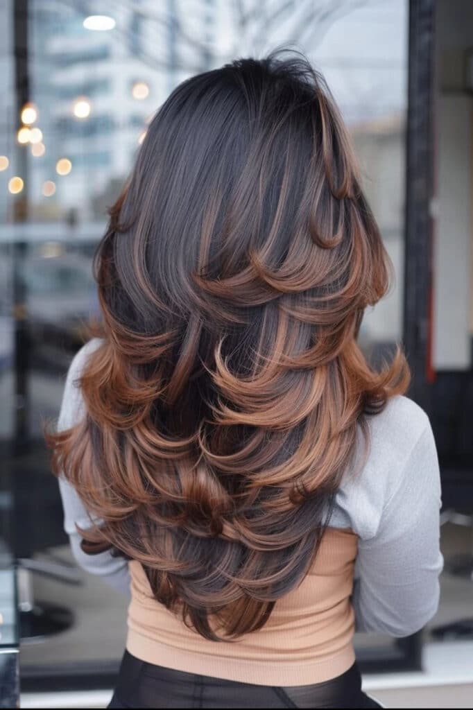 taglio molto scalato