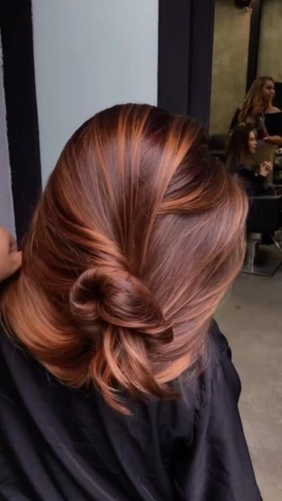 chesnut cinnamon hair